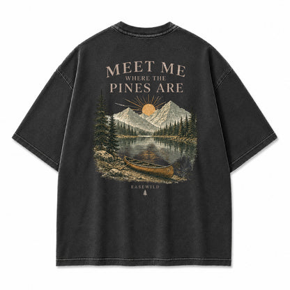 Pine Lake Escape Grafik-T-Shirt
