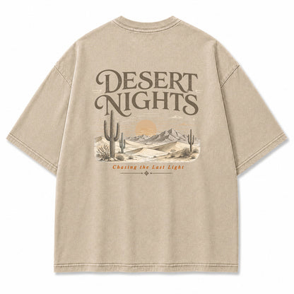 Cactus Dusk Desert Landscape Graphic T-Shirt