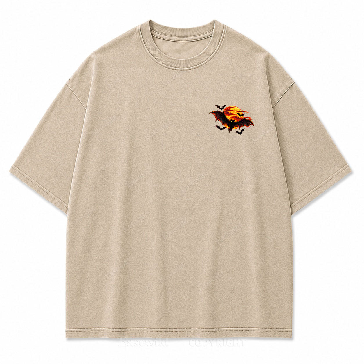Haunted Nights Halloween Washed Graphic Tee