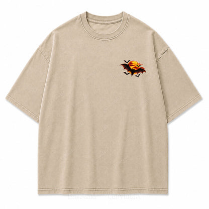 Haunted Nights Halloween Washed Graphic Tee