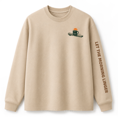 Slow Mornings Graphic Long Sleeve Tee