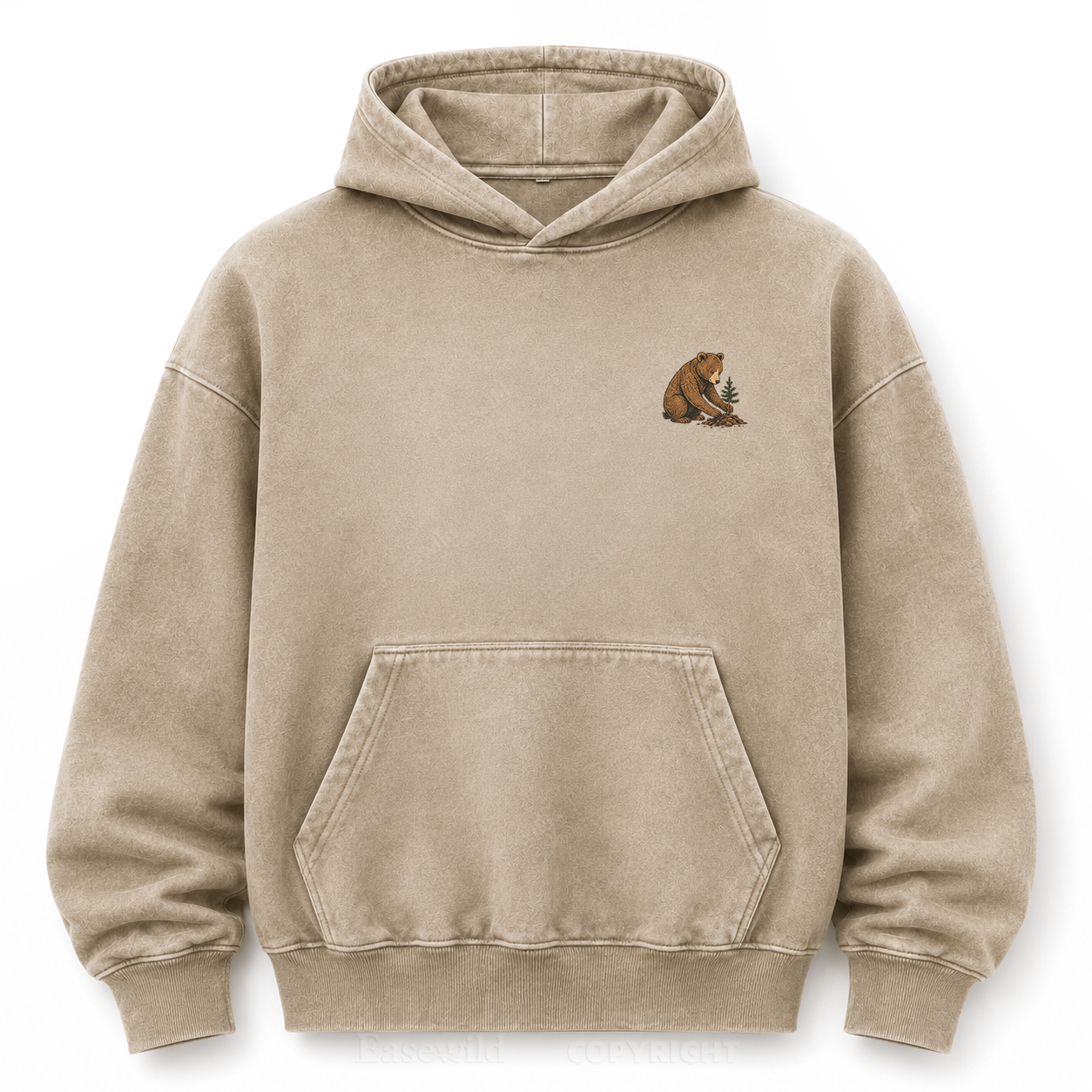 Leave It Better – Vintage Bear & Mountain Washed Graphic Hoodie