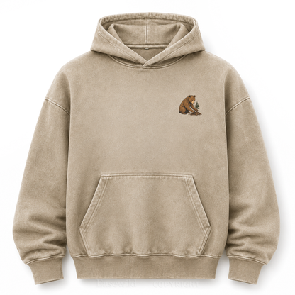 Leave It Better – Vintage Bear & Mountain Washed Graphic Hoodie