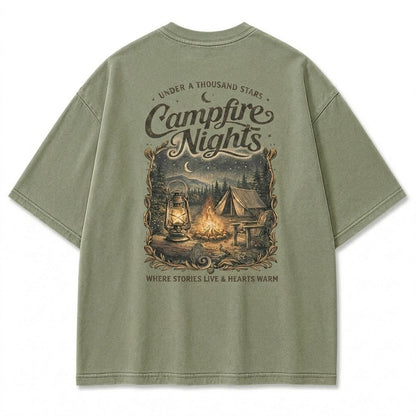 Where Stories Live Campfire Nights Graphic Tee