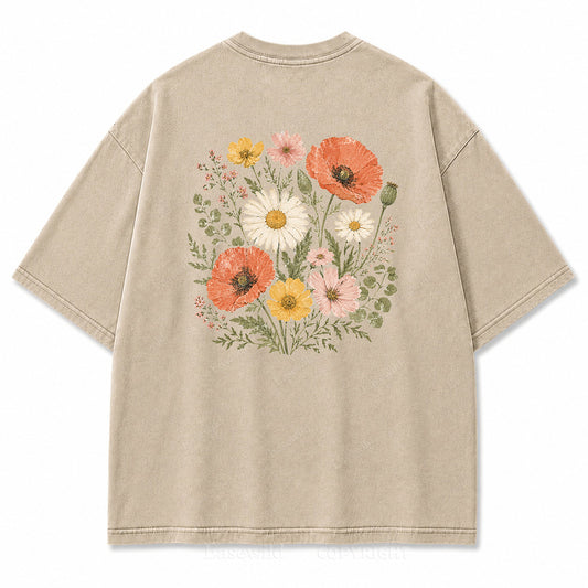 Wildflower Bouquet Graphic T-Shirt