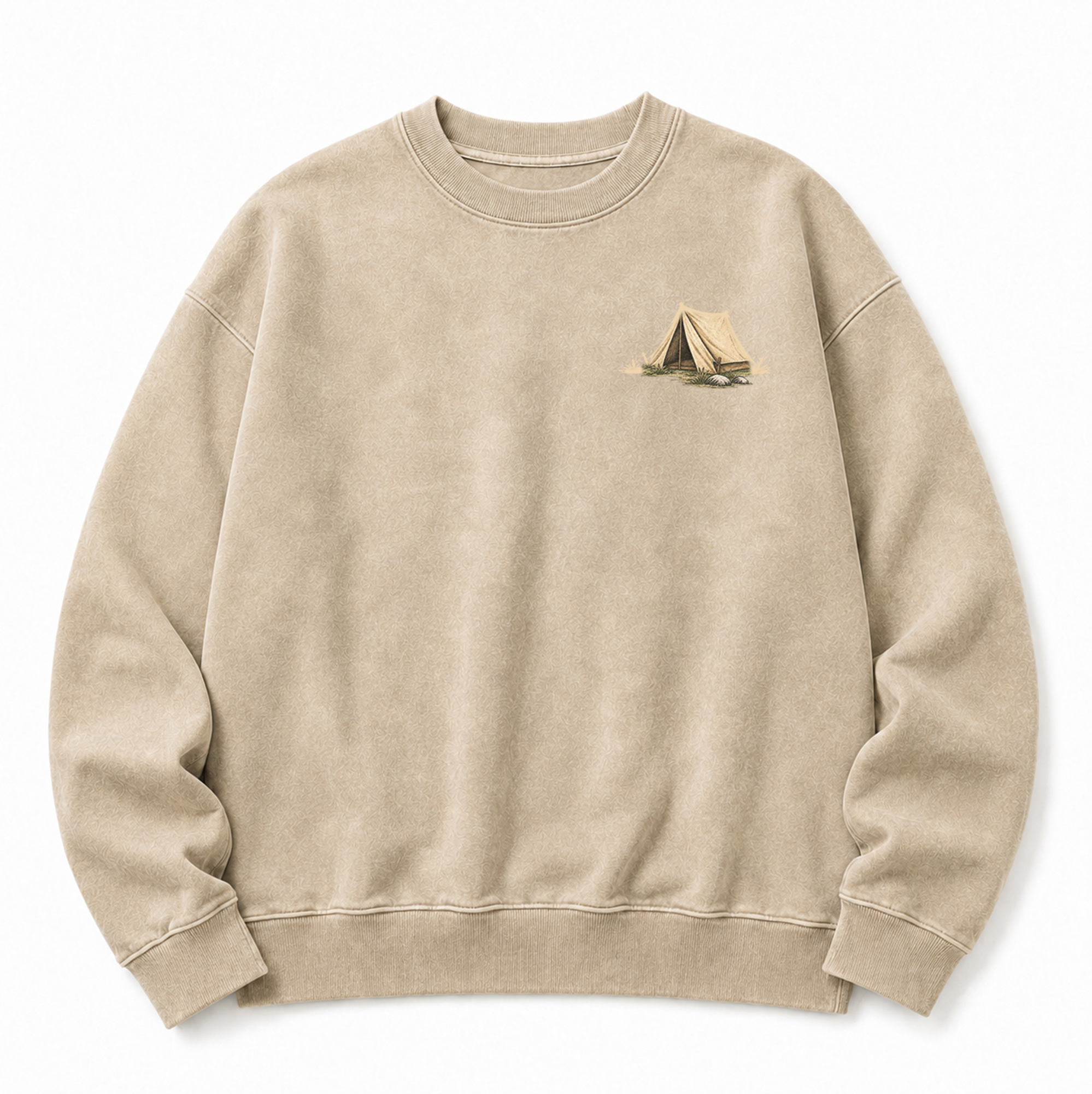 Camp Coffee Mornings Washed Graphic Sweatshirt