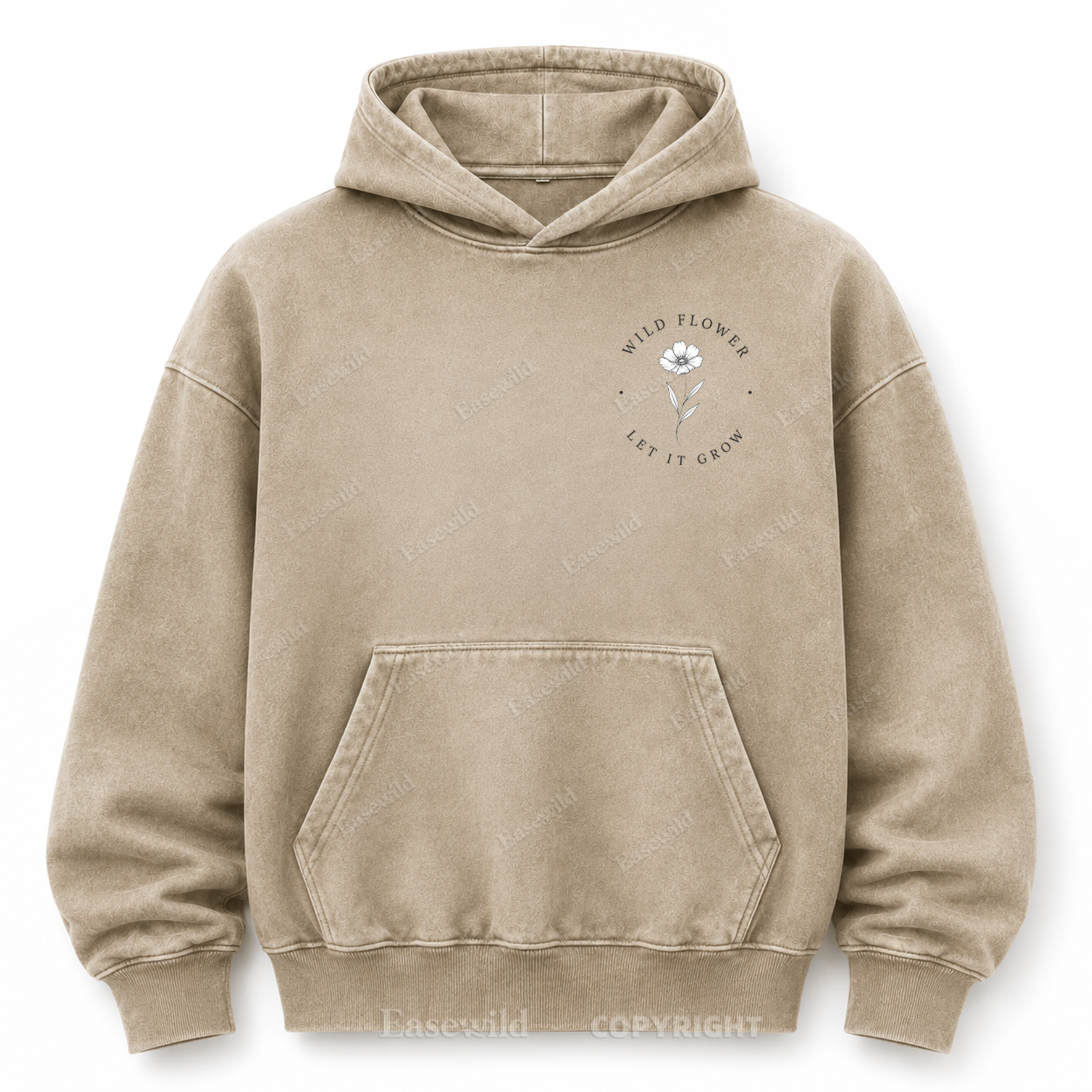 Wildflower Bouquet Washed Graphic Hoodie