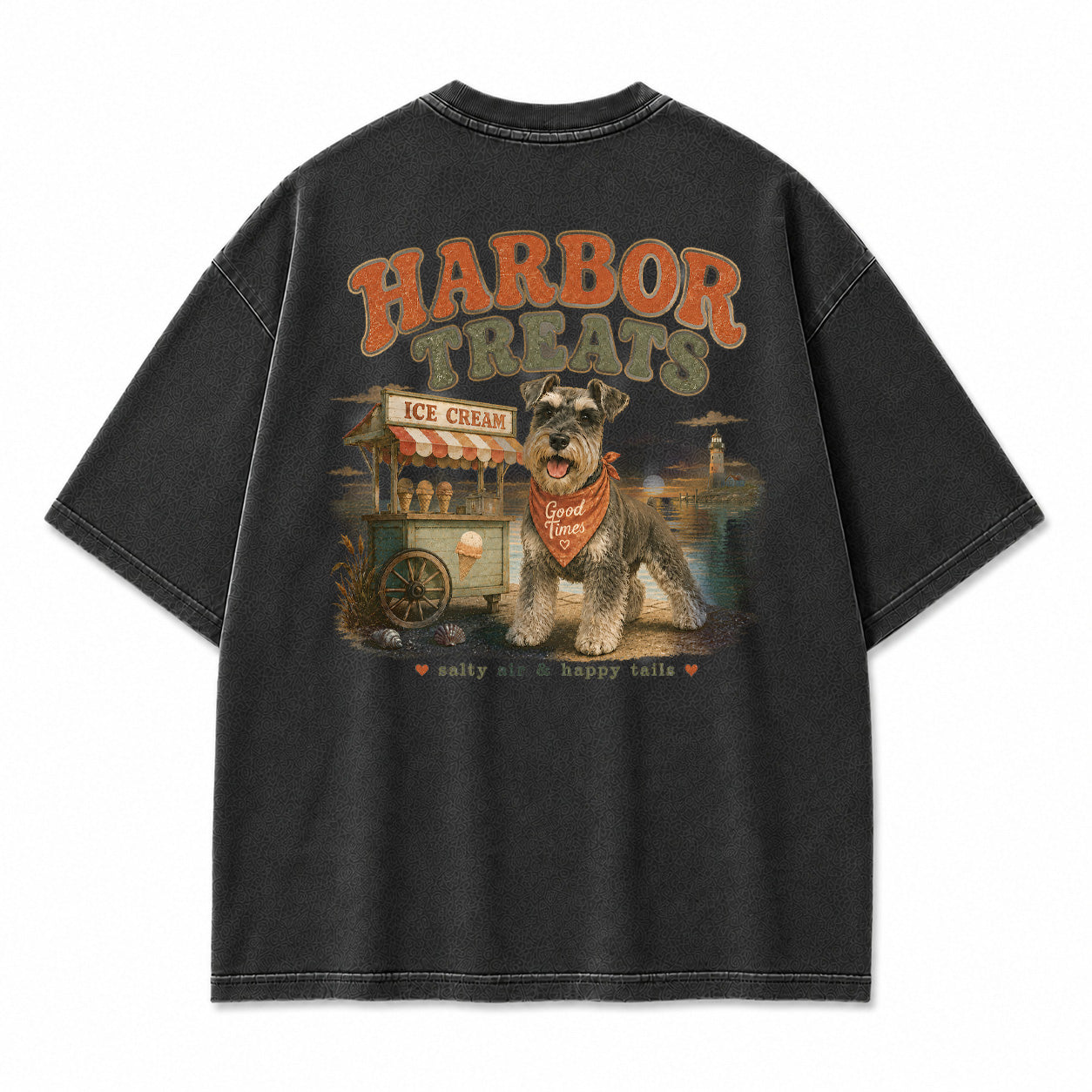 Harbor Treats Schnauzer Graphic T-Shirt