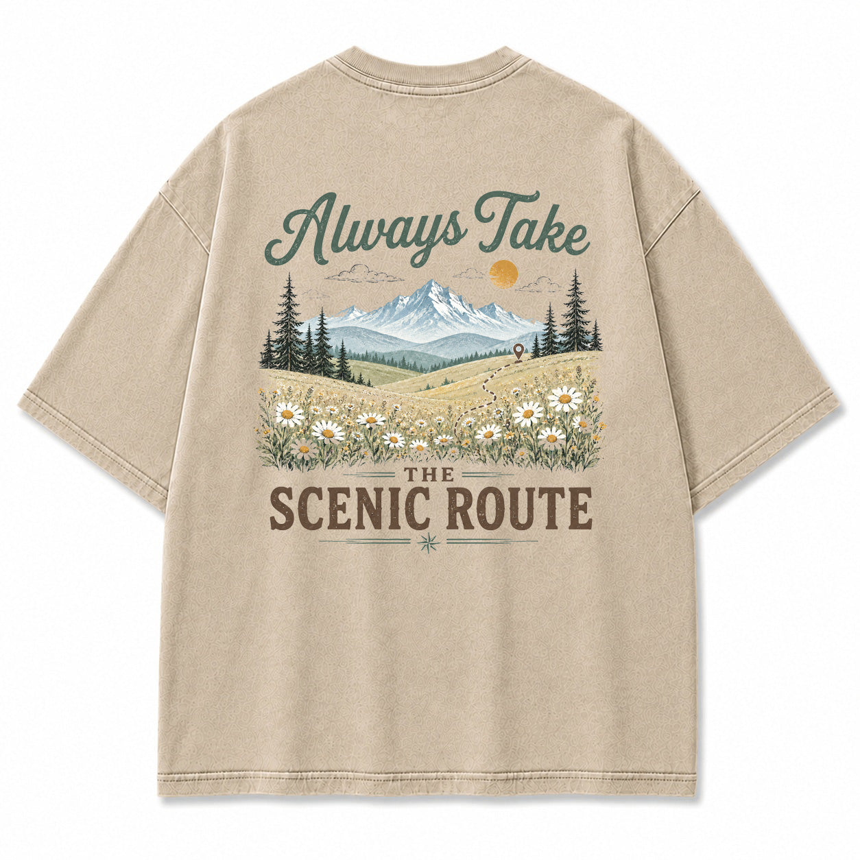 Lost in the Right Direction Back Print T-Shirt