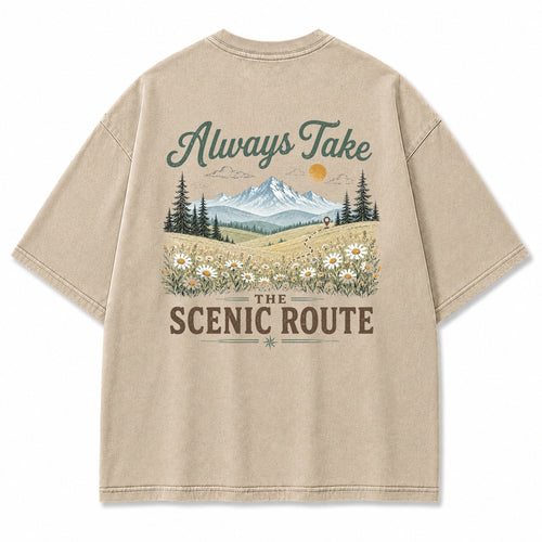 Lost in the Right Direction Back Print T-Shirt
