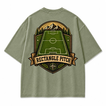 Rectangle Pitch Vintage Graphic T-Shirt