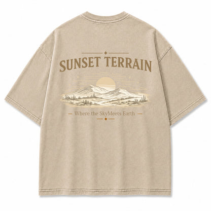 Golden Horizon Desert Ridge Graphic T-Shirt