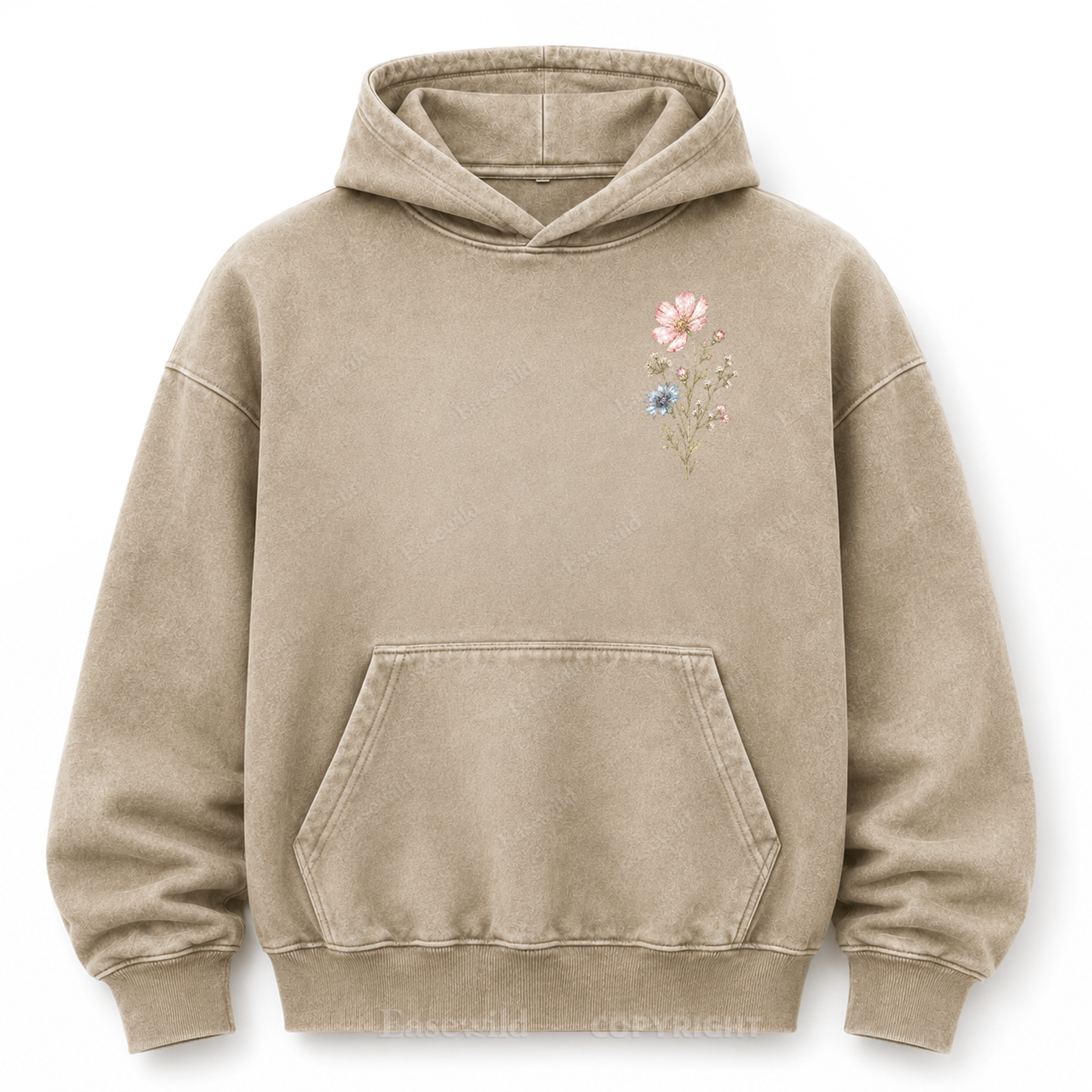 Keep Growing Wildflower Washed Graphic Hoodie