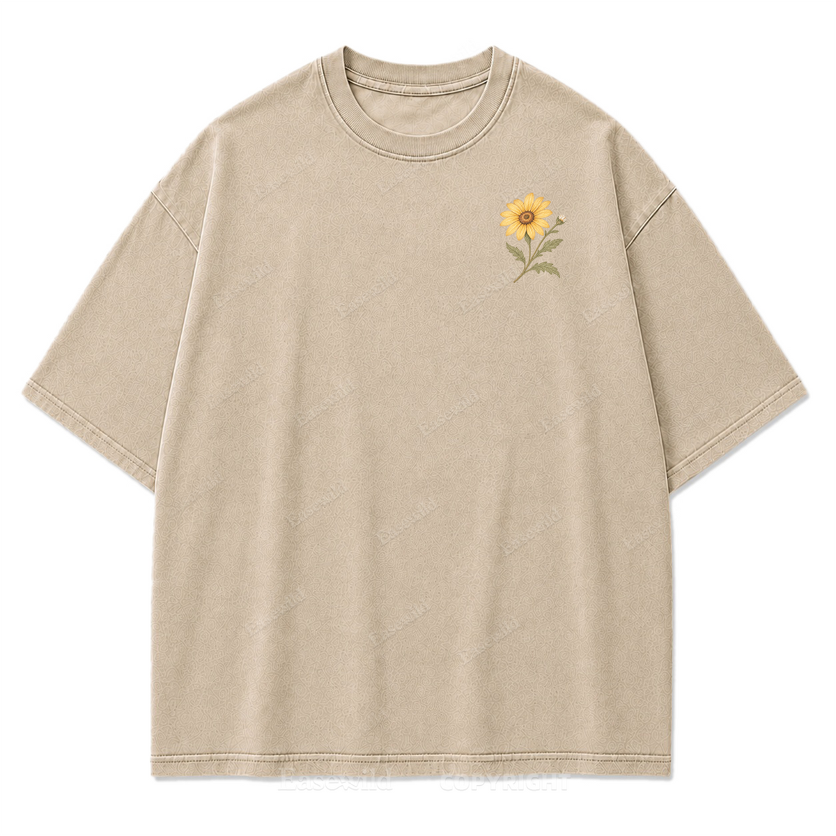 Rooted Yet Free Washed Print Tee