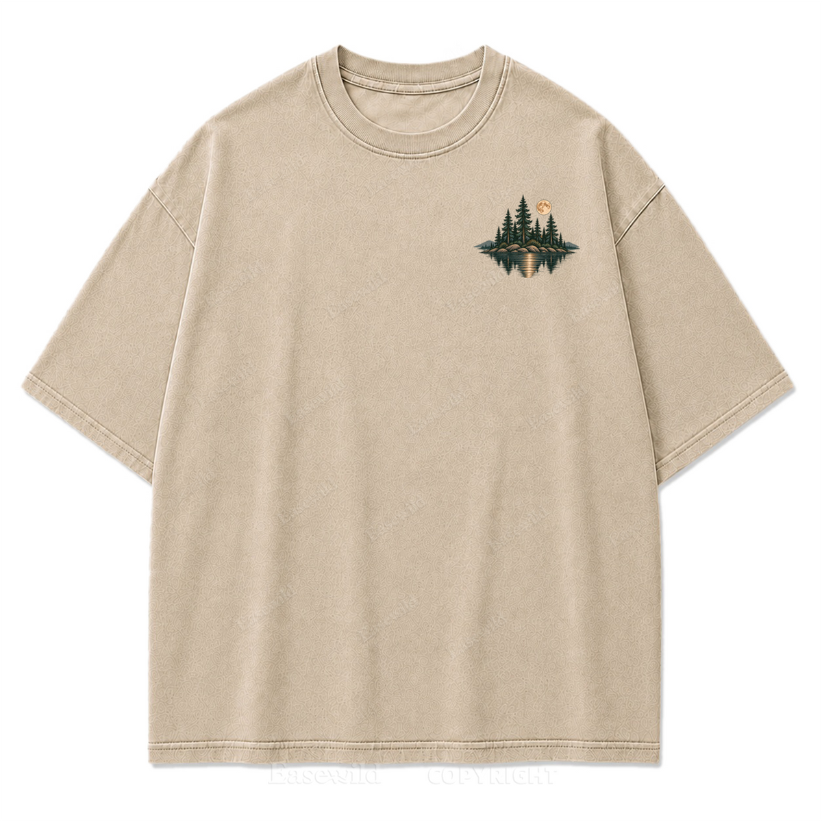 Lake Nights Washed Print Tee
