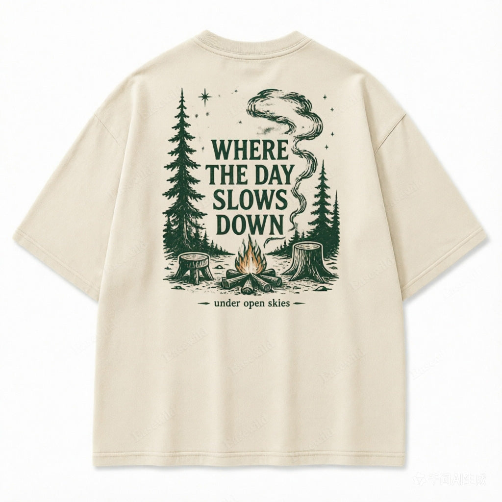 T-shirt graphique Ciel dégagé Jour tranquille