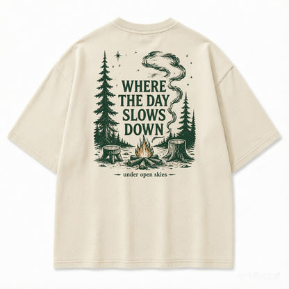 T-shirt graphique Ciel dégagé Jour tranquille