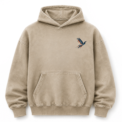 Pixel to Peaks Washed Graphic Hoodie