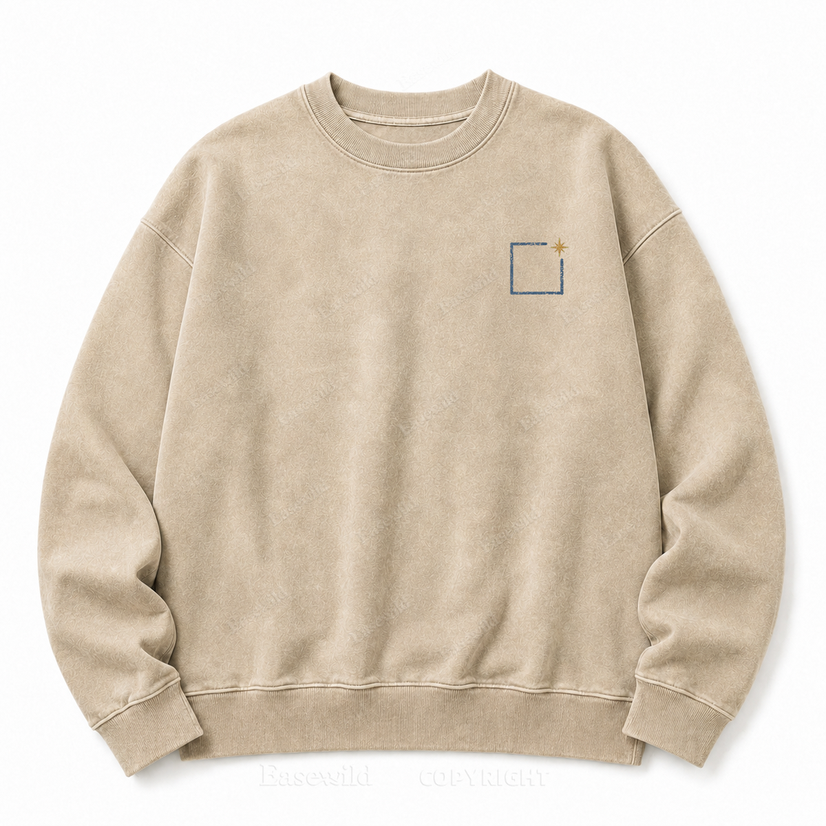 "Don't Box Me In" Graphic Washed Sweatshirt