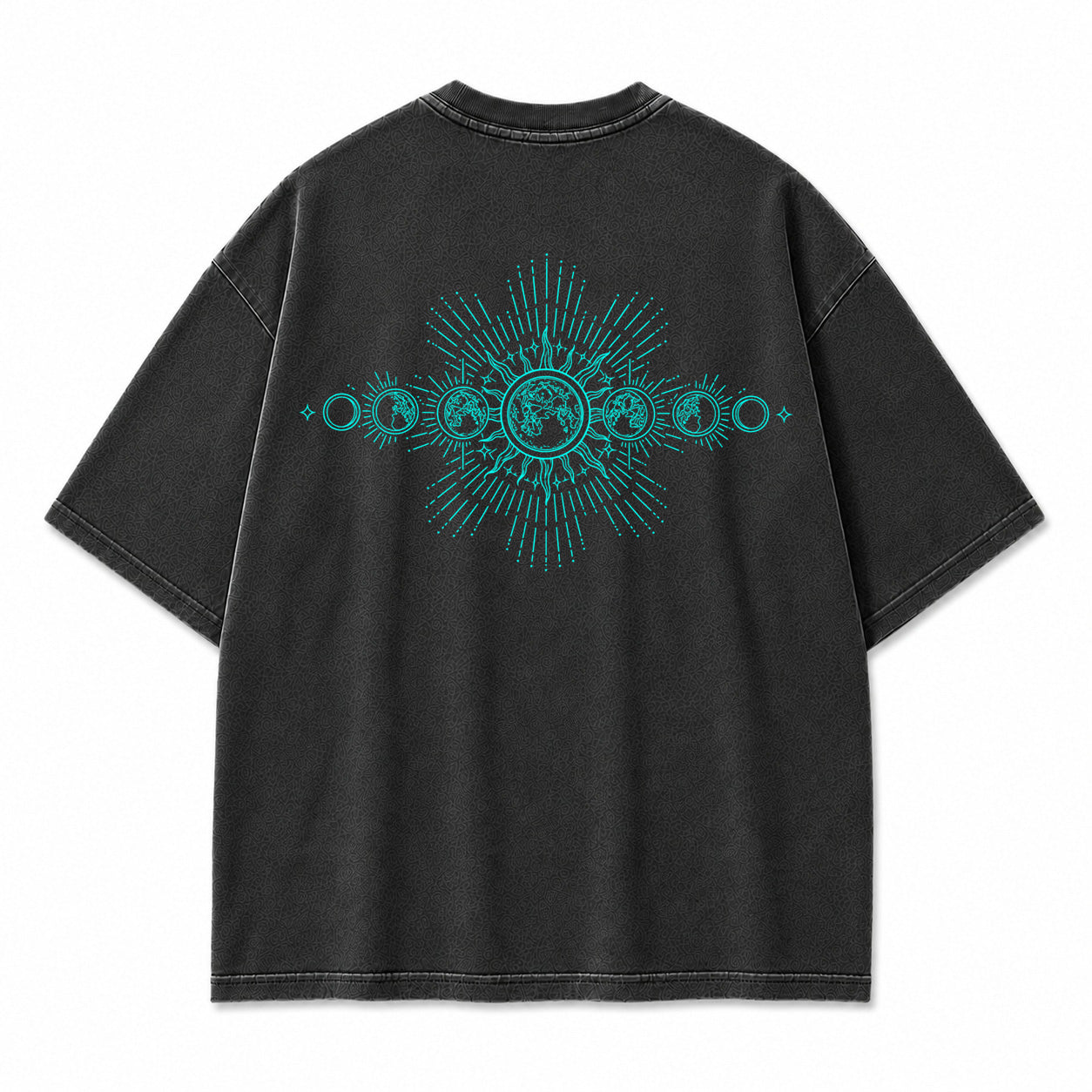 Solar Lunar Cycle Celestial Graphic T-Shirt