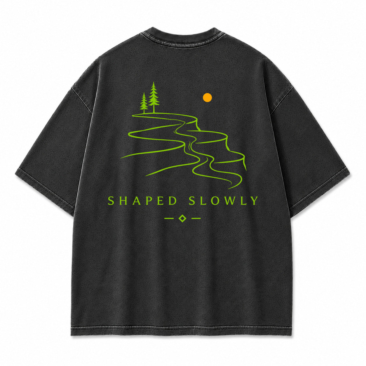 Shaped Slowly Canyon River Graphic T-Shirt