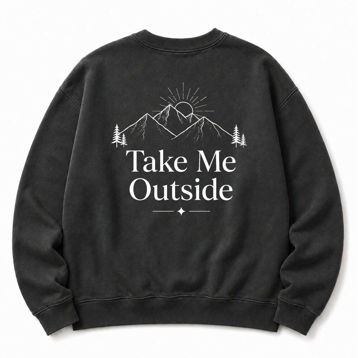 Take Me Outside Washed Grafik-Sweatshirt