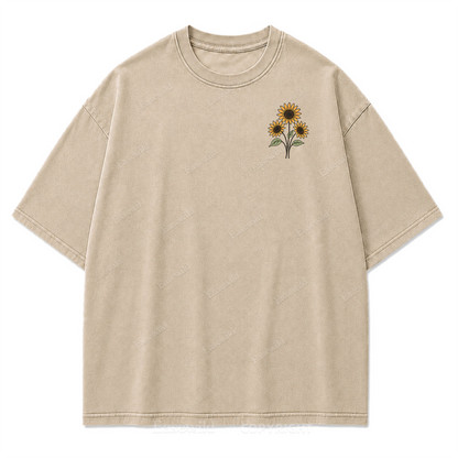 Bloom Where You Are Planted Washed Print Tee