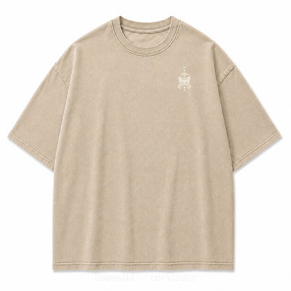 Lunar Magic Celestial Moth Moon‑Phase Graphic Print Tee