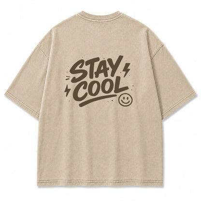Stay Cool Smiley Graphic T-Shirt