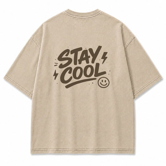 Stay Cool Smiley Graphic T-Shirt