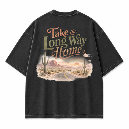 Take the Long Way Home Desert Graphic T-Shirt