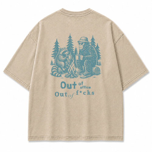 Out of Office Campfire Graphic T-Shirt
