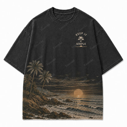 Keep It Simple Coastal Grafik-T-Shirt