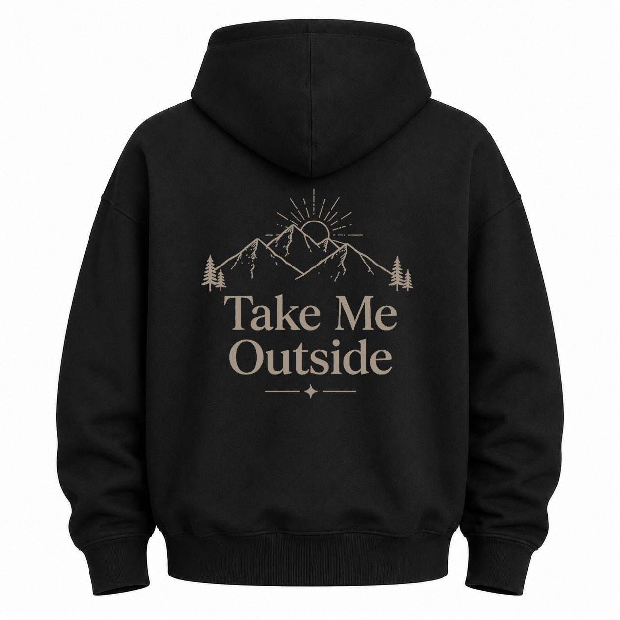Take Me Outside Graphic Washed Hoodie