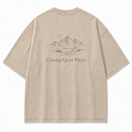 For Those Chasing Quiet Places Minimalist Mountain Tee