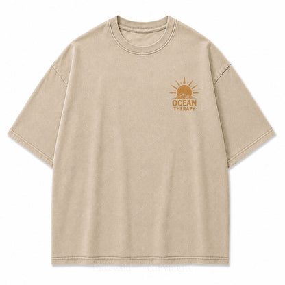 Ocean Therapy Salty Soul Washed Graphic Tee