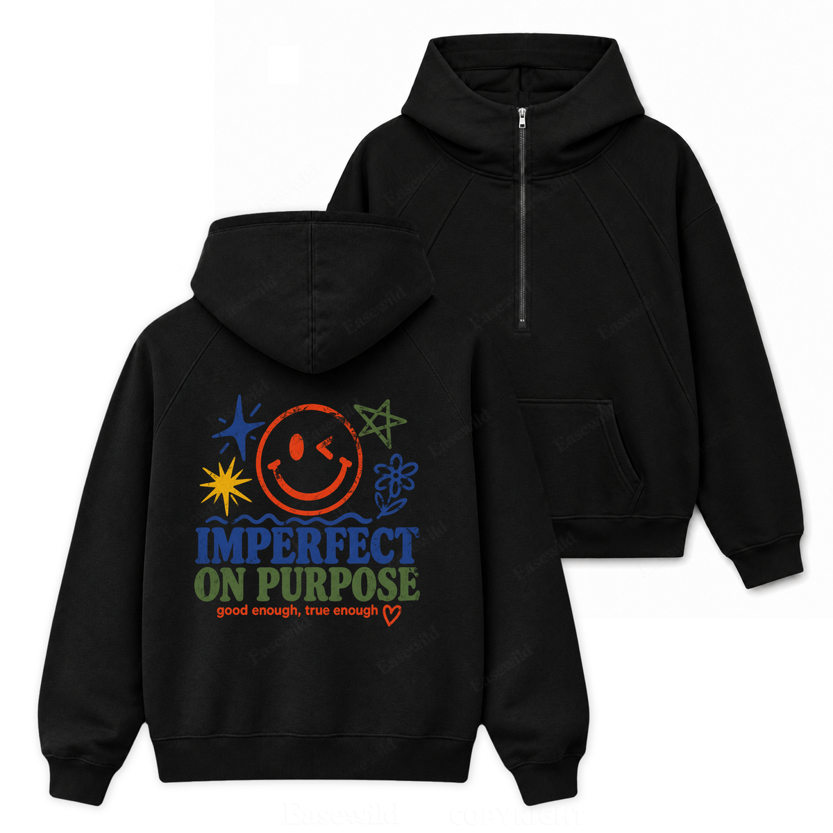Imperfect On Purpose Zip Hoodie
