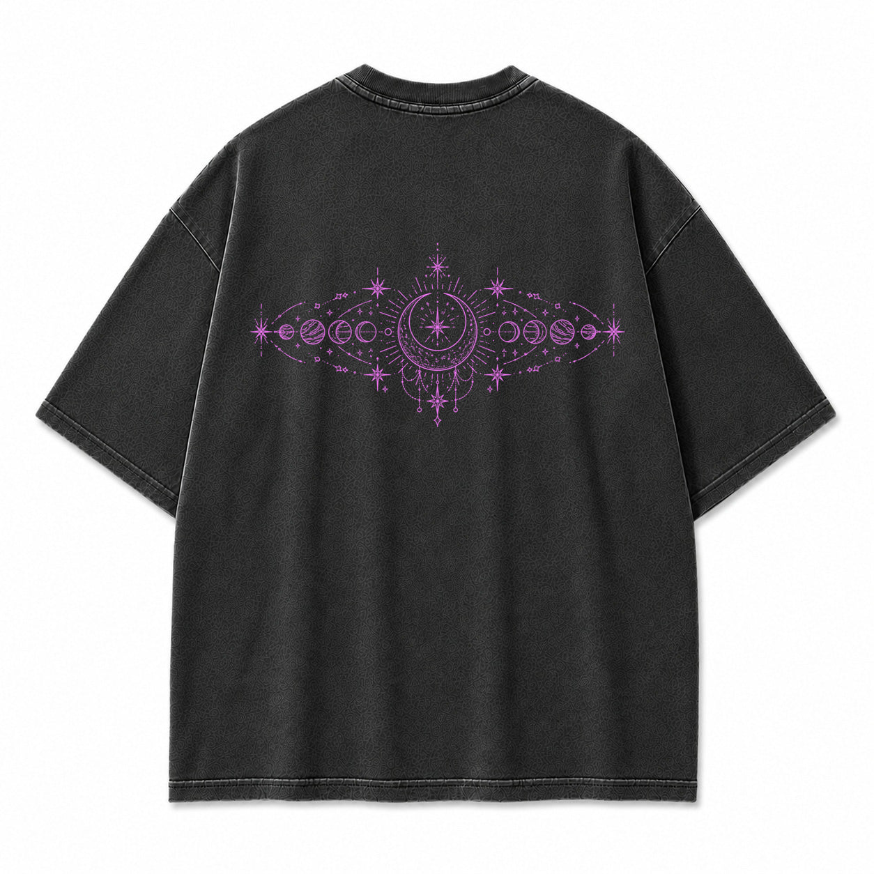 Celestial Orbit Moon Phase Graphic T-Shirt
