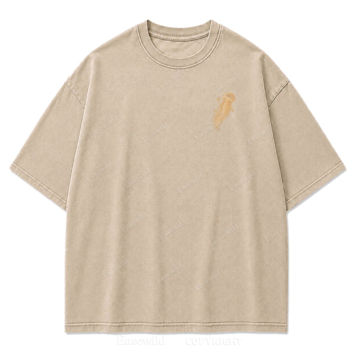 Vintage Celestial Jellyfish Space Print Tee