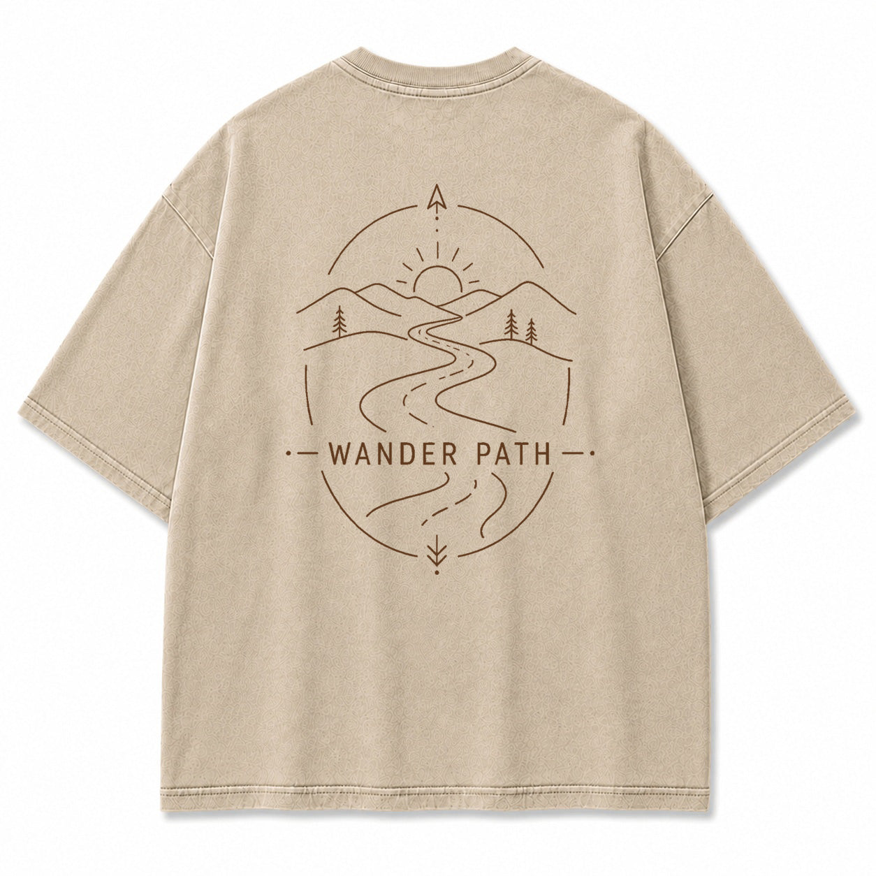 Wander Path Minimal Graphic T-Shirt