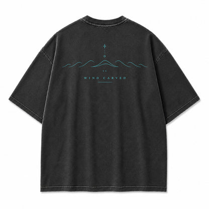 Wind Carved Desert Horizon Graphic T-Shirt