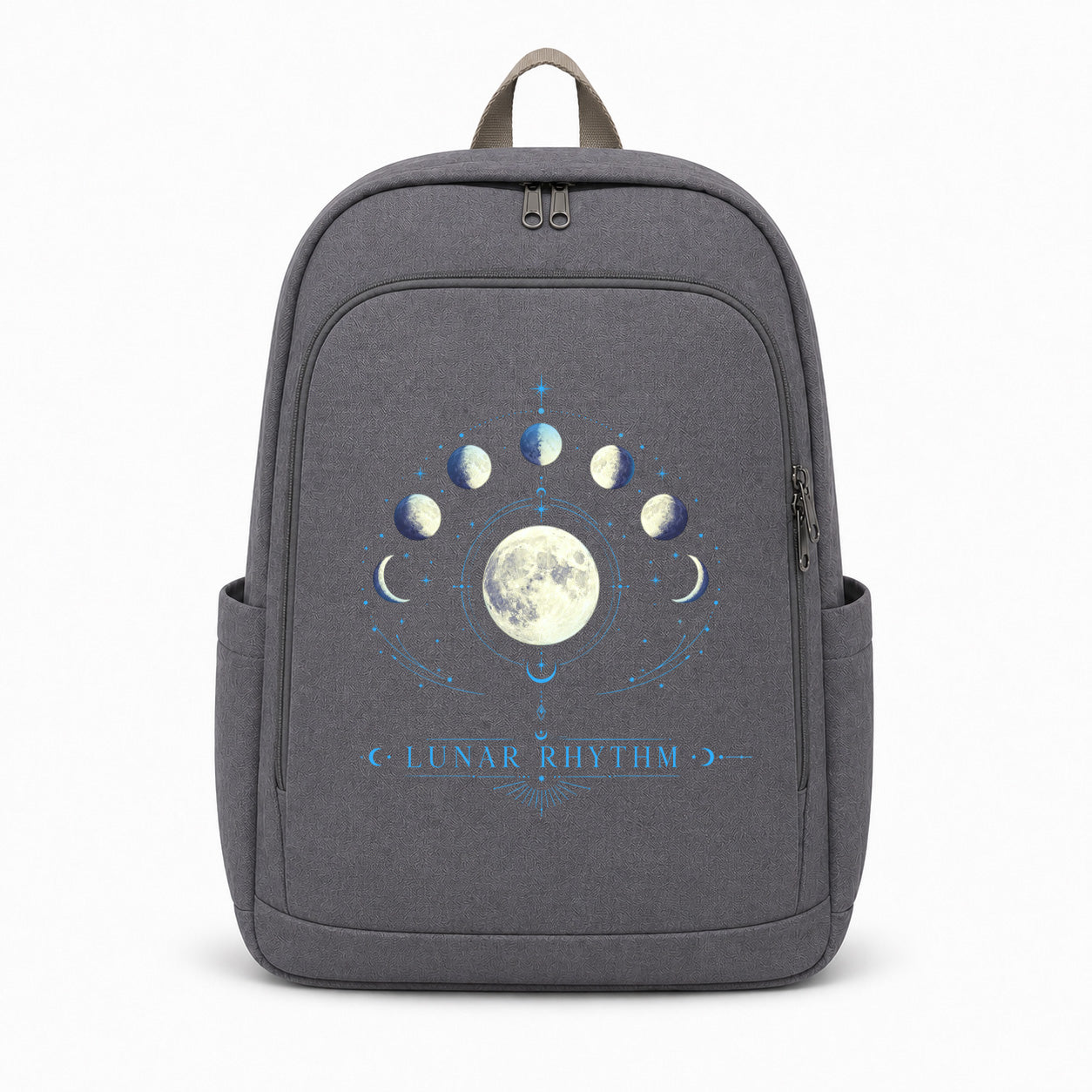 Lunar Rhythm Moon Phase Graphic Backpack