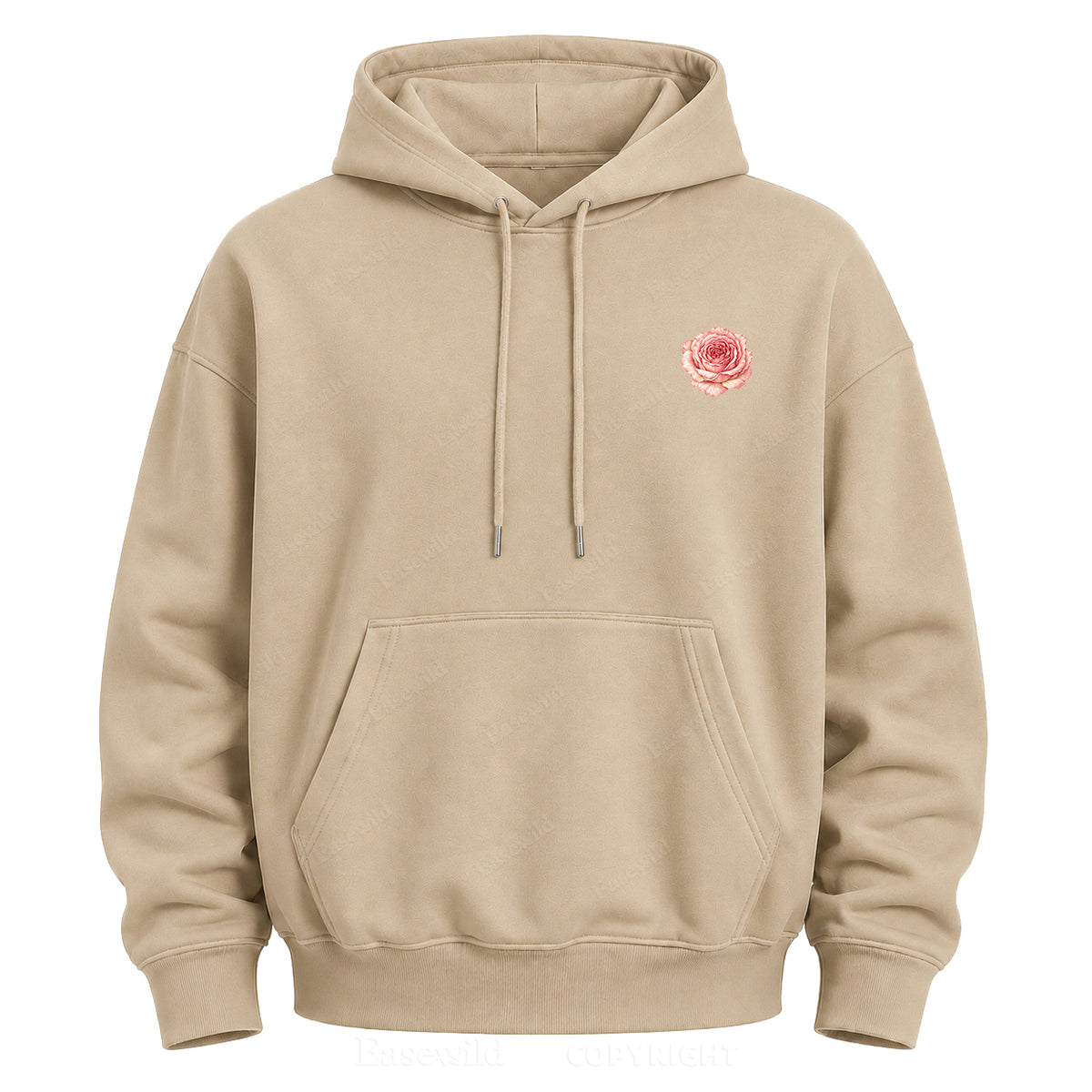Love Grows Wild Here Vintage Floral Graphic Hoodie