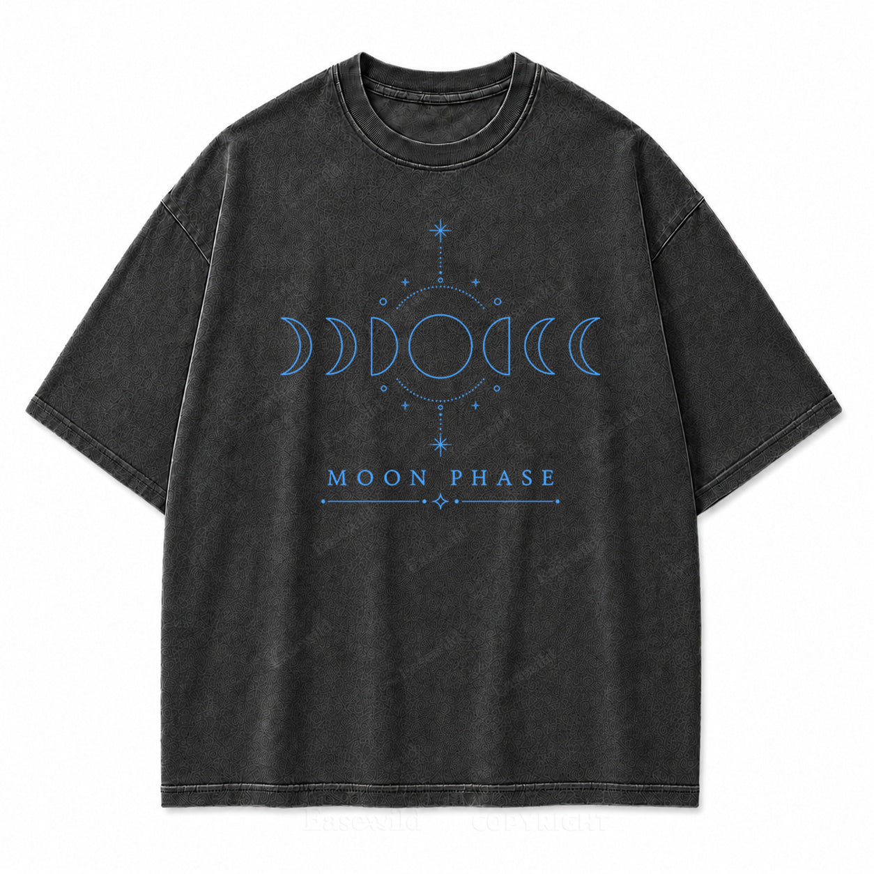Moon Phase Minimal Celestial Washed Print Tee