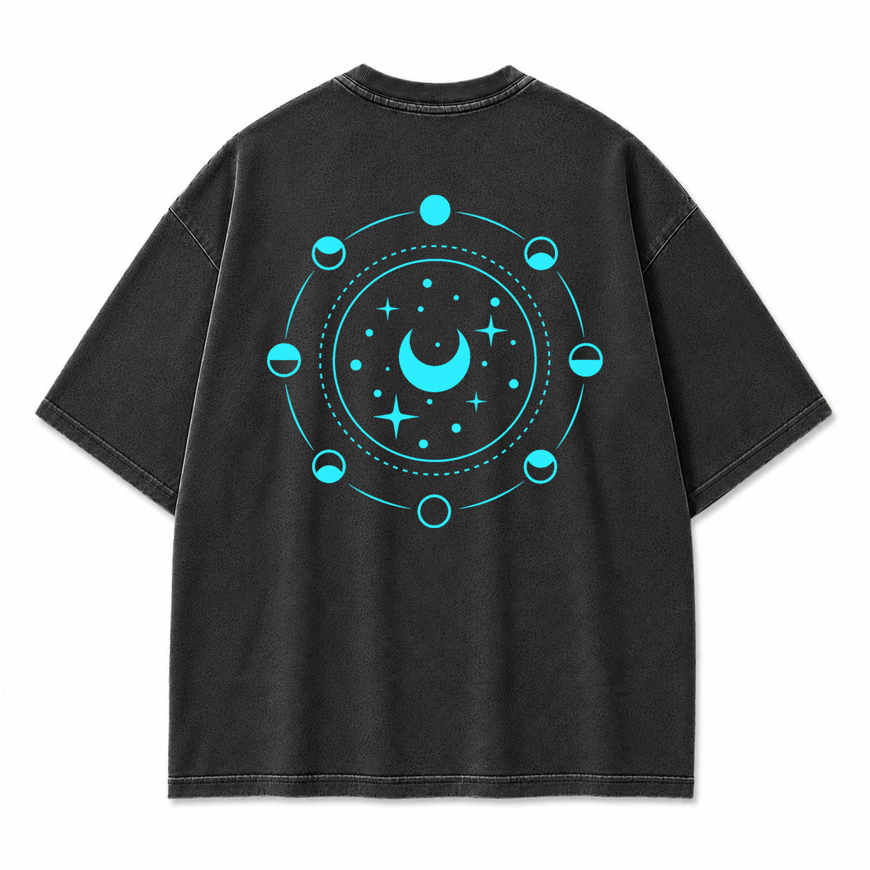 Lunar Phase Celestial Moon Graphic T-Shirt