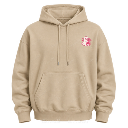 Pink For A Purpose Ghost Graphic Hoodie