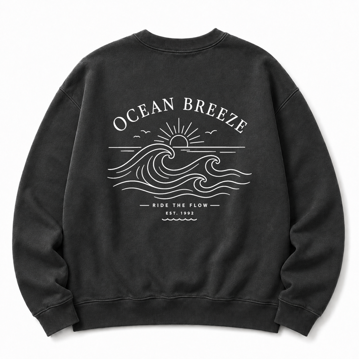 Ocean Breeze Washed Graphic Sweatshirt