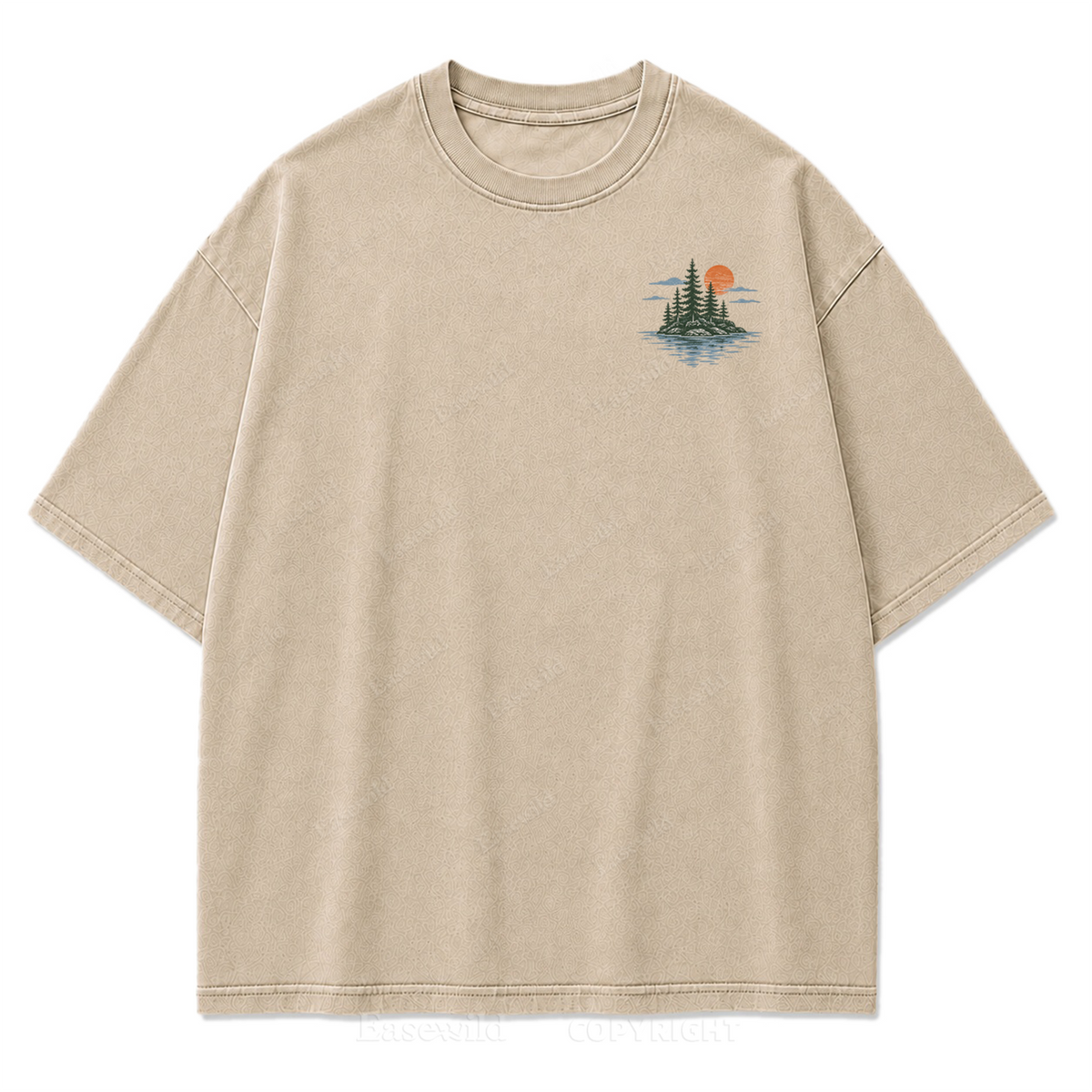 Where Slow Lake Days and Good Company Meet Washed Print Tee