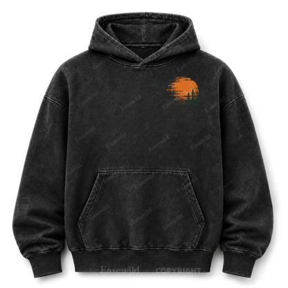 Somewhere Between Lost & Free Washed Graphic Hoodie