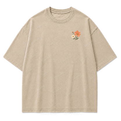 Pastel Wildflower Washed Print Tee
